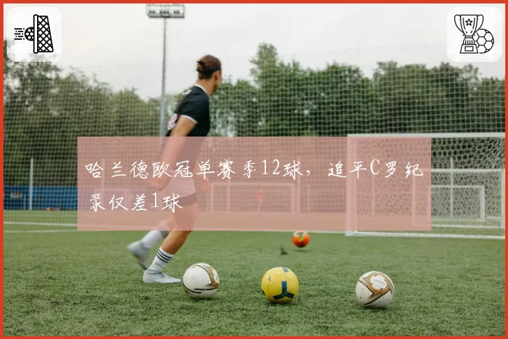 哈兰德欧冠单赛季12球,追平C罗纪录仅差1球